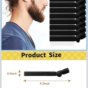 Knotted Black Hair Ties (12 pk)